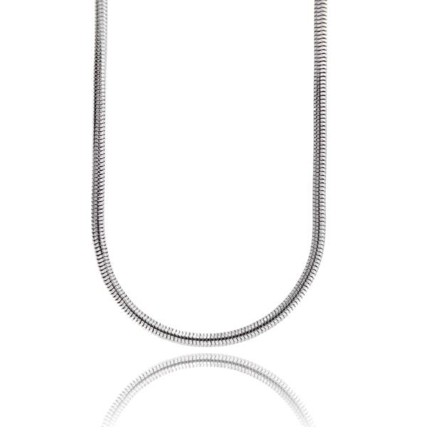 COLLANA TUBO GAS MM 5 IN ARGENTO TIT 925 CM 50